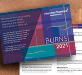 Printed Burns Supper invites.