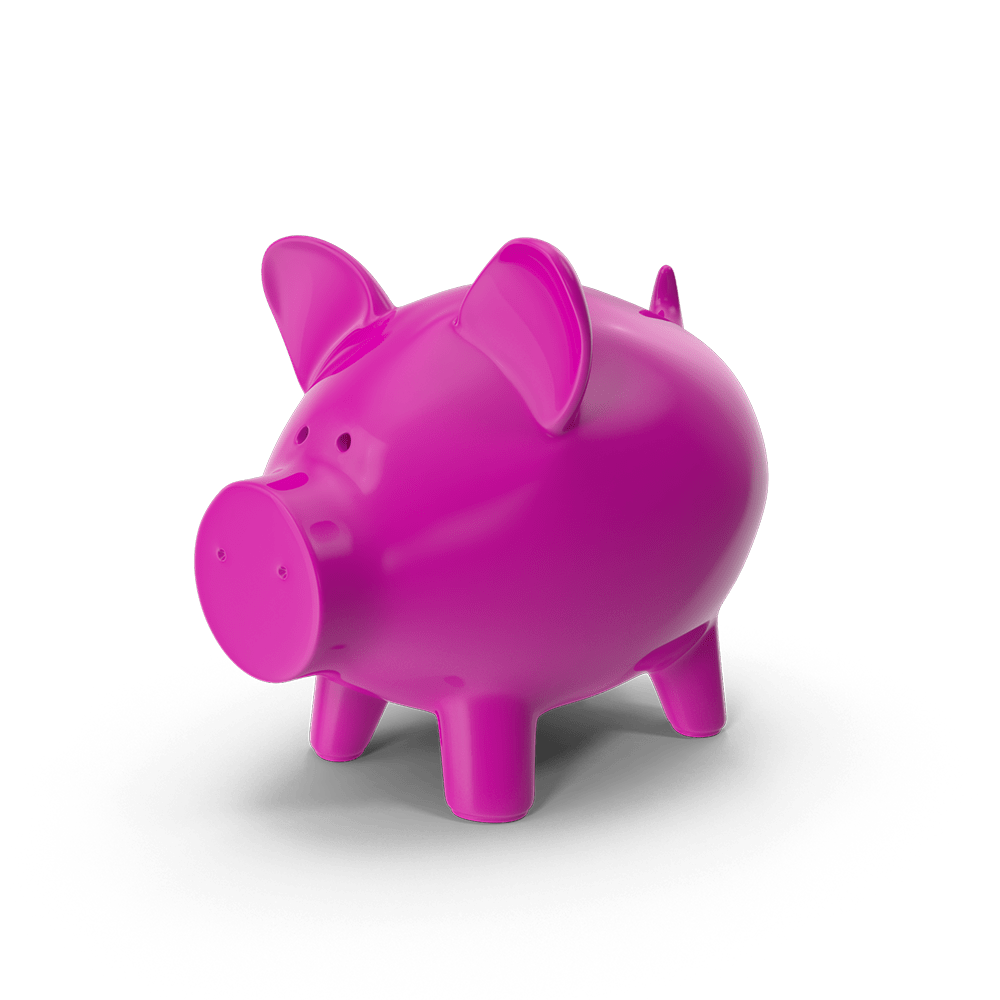 Pink pig from piggi logo